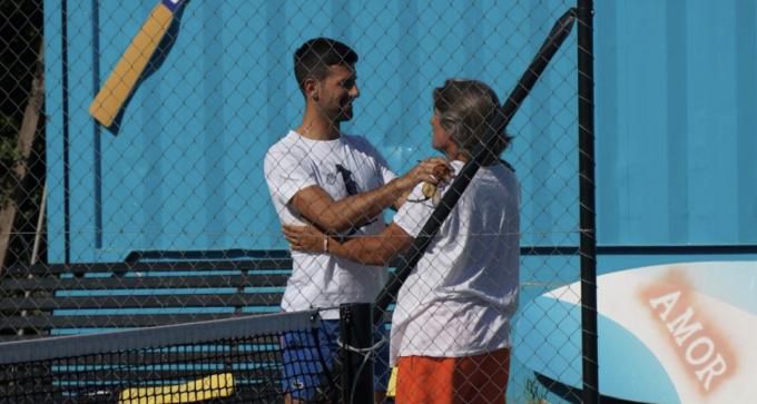 Novak Djokovic y Pepe Imaz ( @pepeimaz_amorypaz)