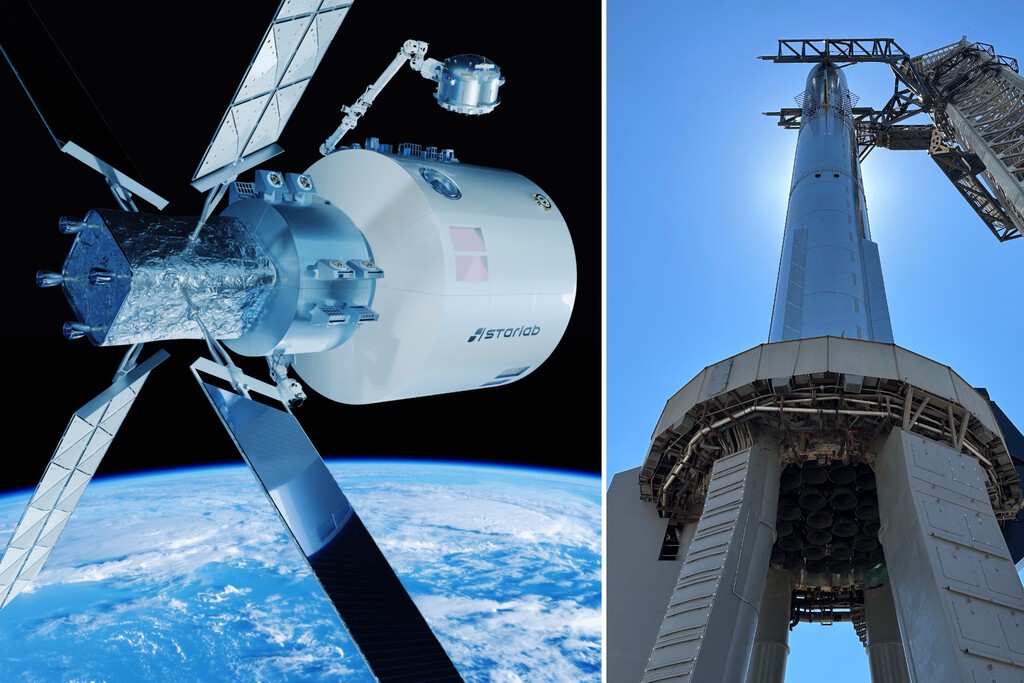 Airbus contrata una Starship para lanzar su estación espacial privada. Es el único cohete en el que cabe entera