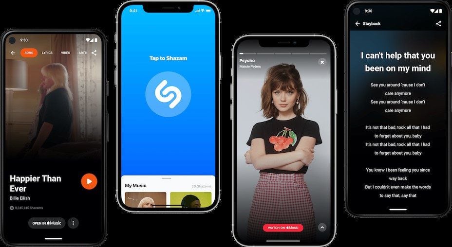Al activar Shazam y usar cualquier aplicación compatible, se podrá identificar el tema musical directamente a través de los auriculares. (Shazam)