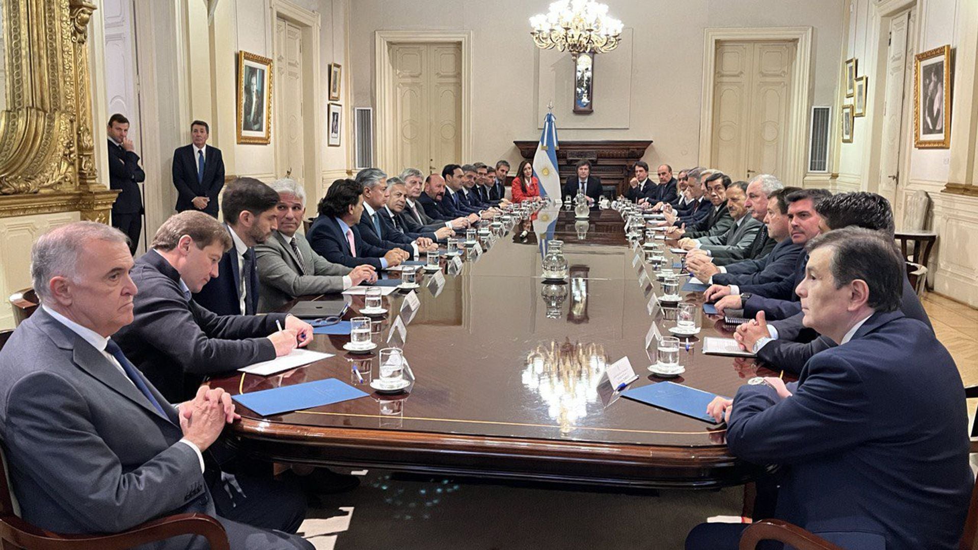 reunión de gobernadores con el presidente Javier Milei