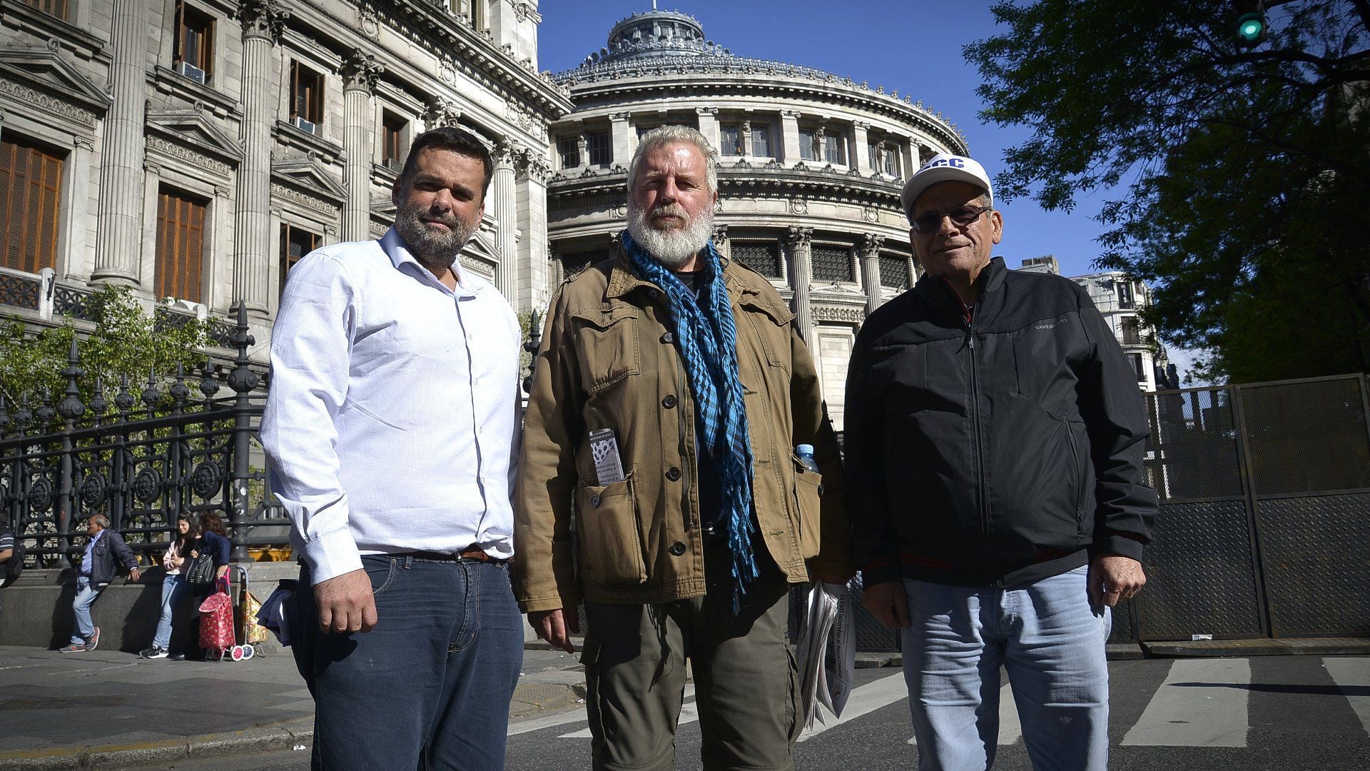 Juan Carlos Alderete, Daniel Menéndez y Esteban Castro confirman las medidas contra el gobierno de Javier Milei a pesar de la reunión entre Javier Milei y el Papa Francisco (Gustavo Gavotti)