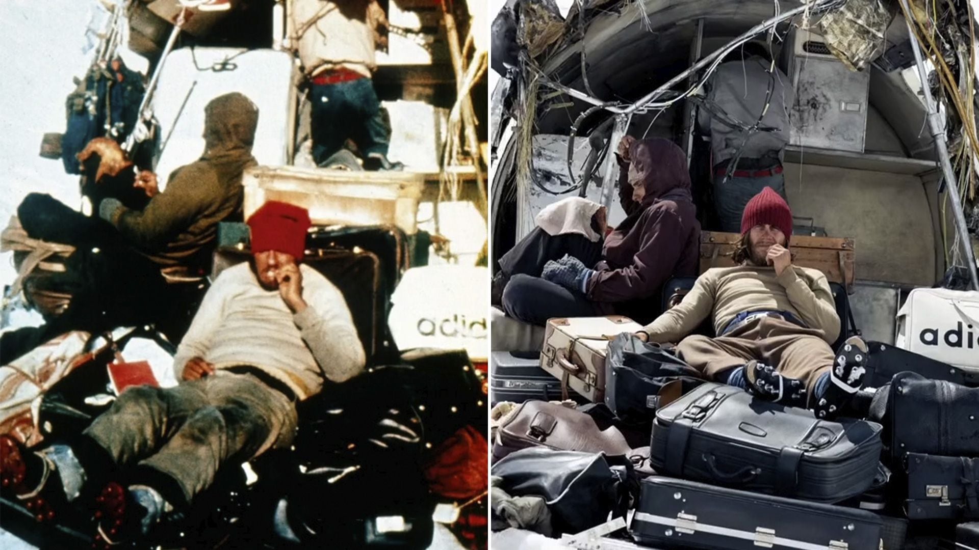 Las fotos que se sacaron los sobrevivientes de la tragedia Los Andes y fueron recreadas en el film, analizadas por dos de ellos