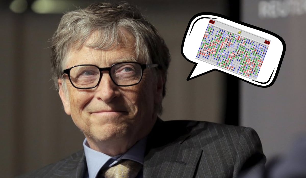 Bill Gates llegó a ostentar el récord de Buscaminas en modo principiante tras superarlo en 5 segundos. (Reuters/JOSHUA ROBERTS)