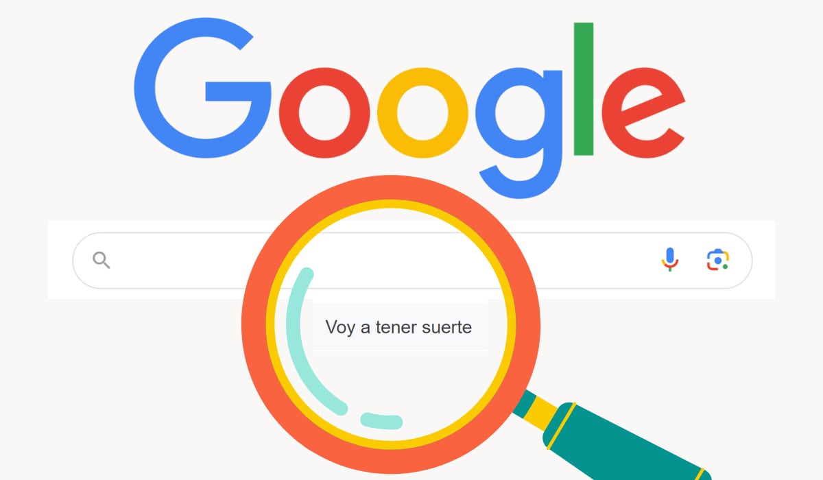 La página principal de Google tiene un botón en la parte de abajo de su letrero llamado 'Voy a tener suerte'. (Google)
