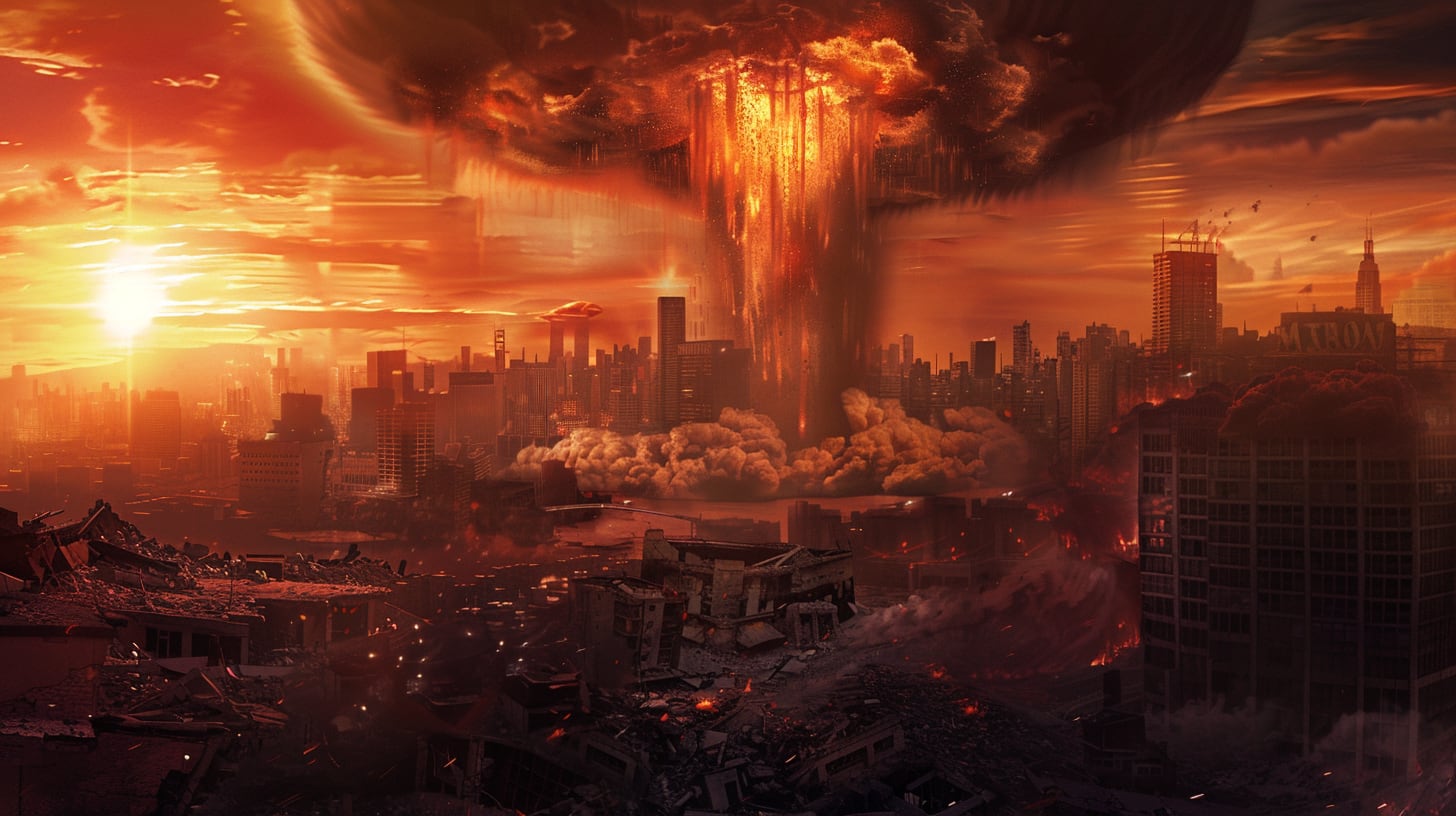 Una explosión nuclear transformaría instantáneamente el entorno y la vida tal como la conocemos.
