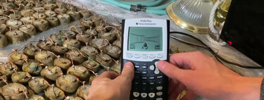 Hoy, en "DOOM funcionando en cosas": una calculadora con una batería de 770 patatas