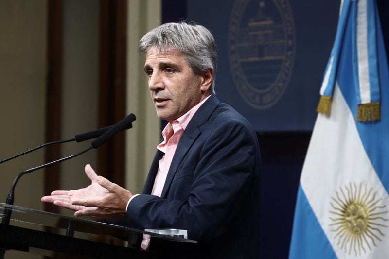 El ministro de Economía, Luis Caputo (Foto REUTERS)