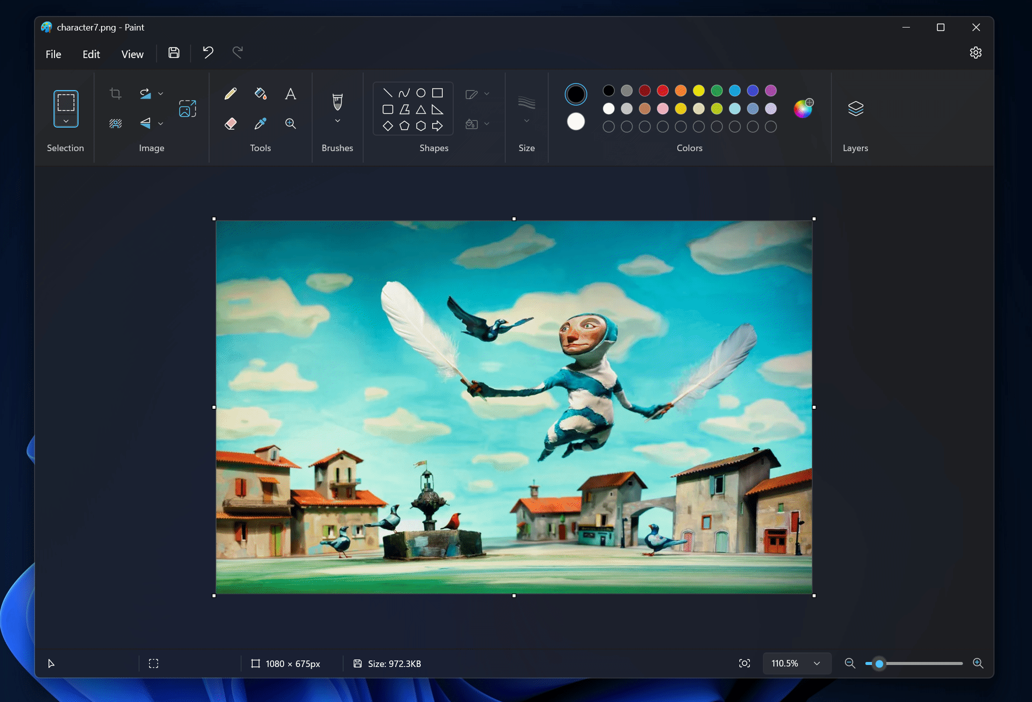 Microsoft Paint incorporó funciones de Photoshop a la aplicación como separar imágenes del fondo. (Microsoft)