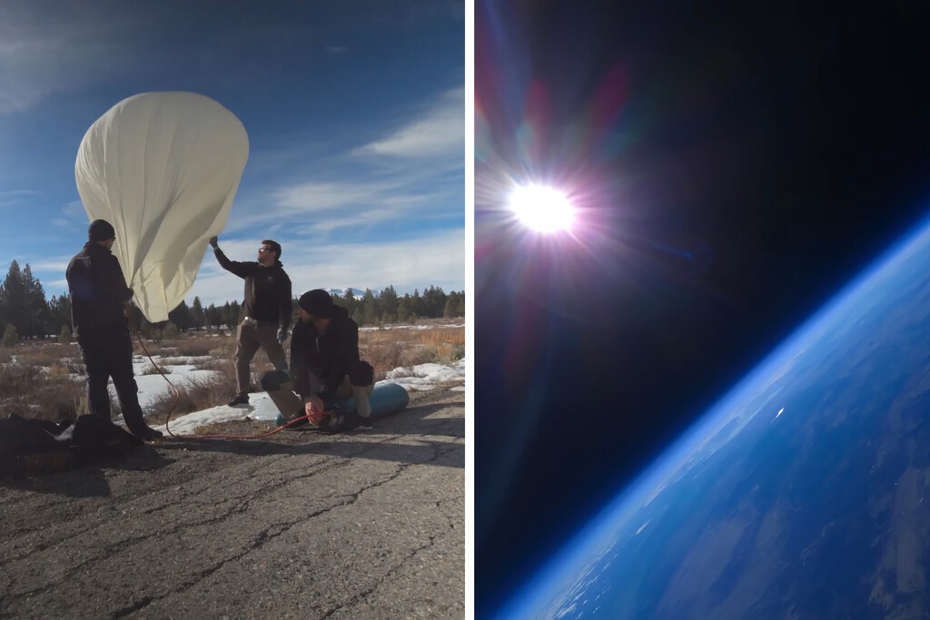 Samsung ató varios S24 Ultra a un globo para un anuncio. No llegaron al espacio, pero hicieron fotos impresionantes