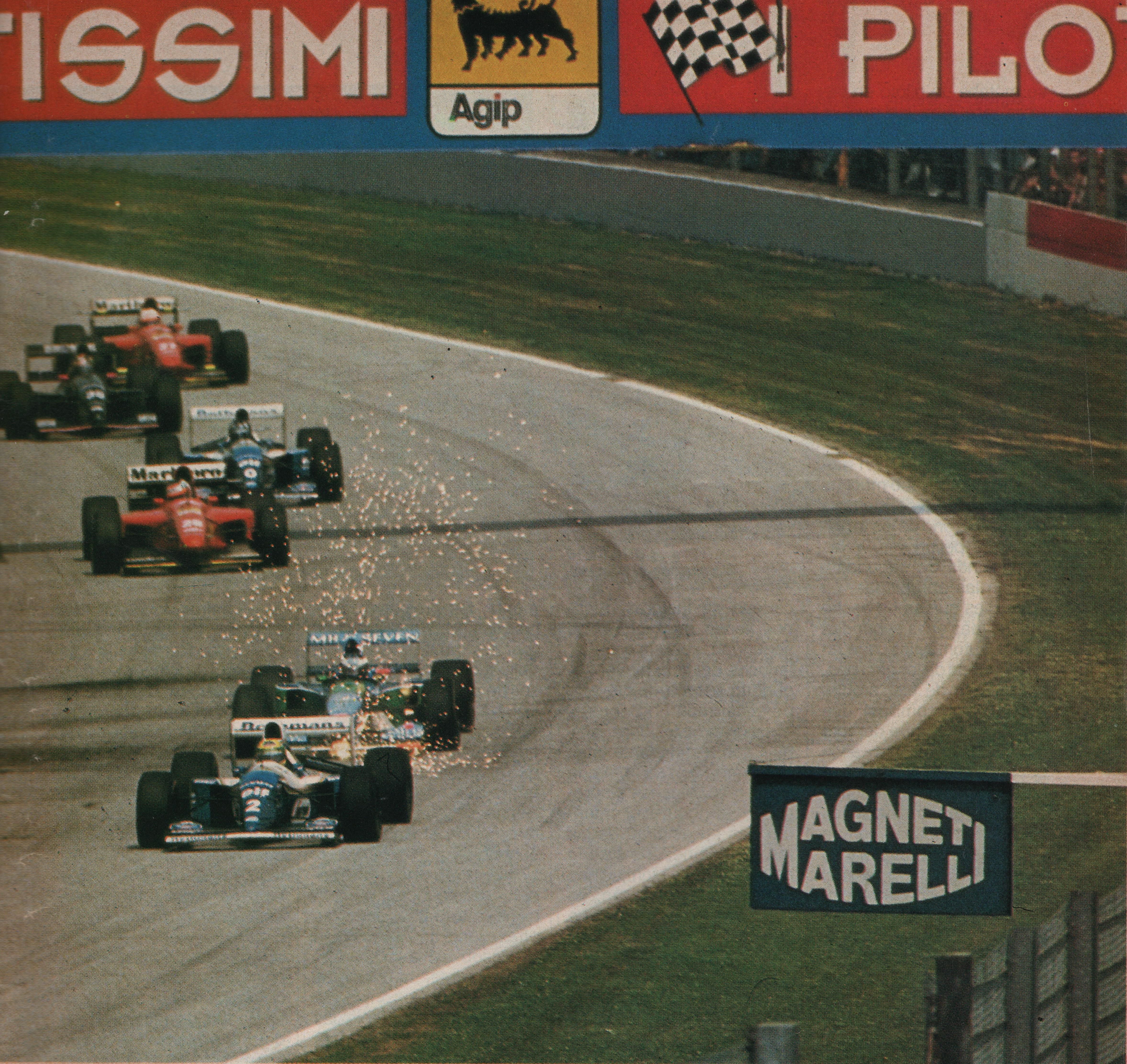 En el comienzo de la carrera Senna lideró seguido de Schumacher (Archivo CORSA).