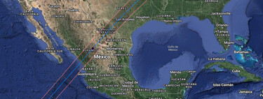 Este mapa nos muestra dónde y cuándo se podrá ver el eclipse del 8 de abril