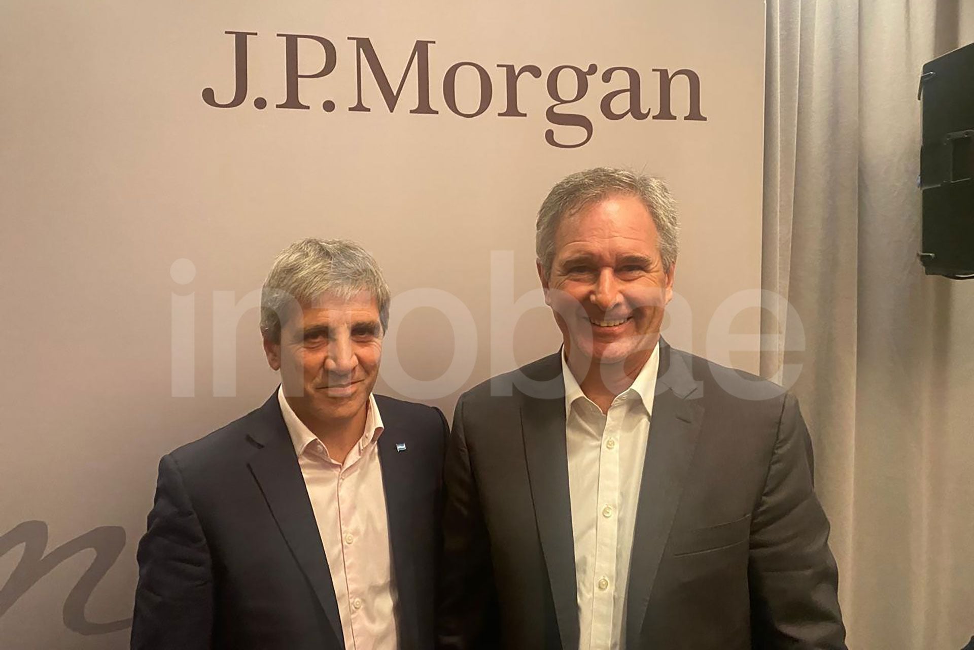Luis Caputo en evento de JP Morgan en Washington
