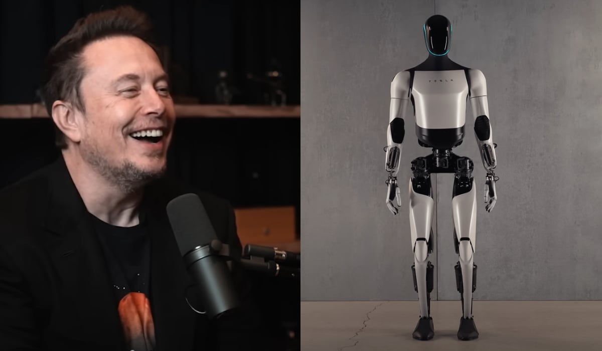 El robot humanoide de Tesla es Optimus Gen 2. (YouTube: Lex Fridman / Tesla)