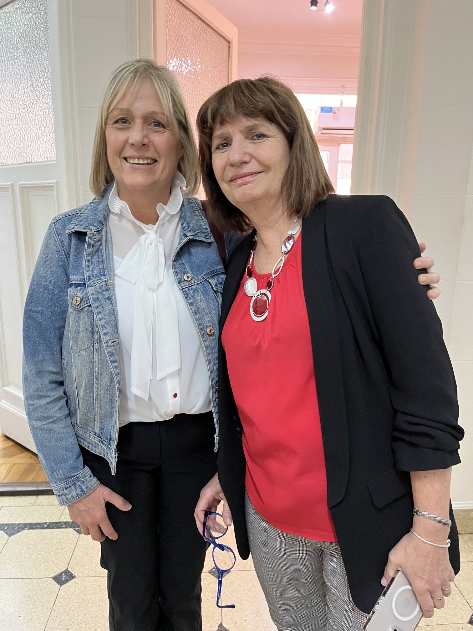 Verónica Lichter junto a Patricia Bullrich en la última campaña electoral