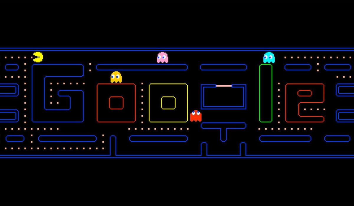 La versión de Pacman de Google. (Google)