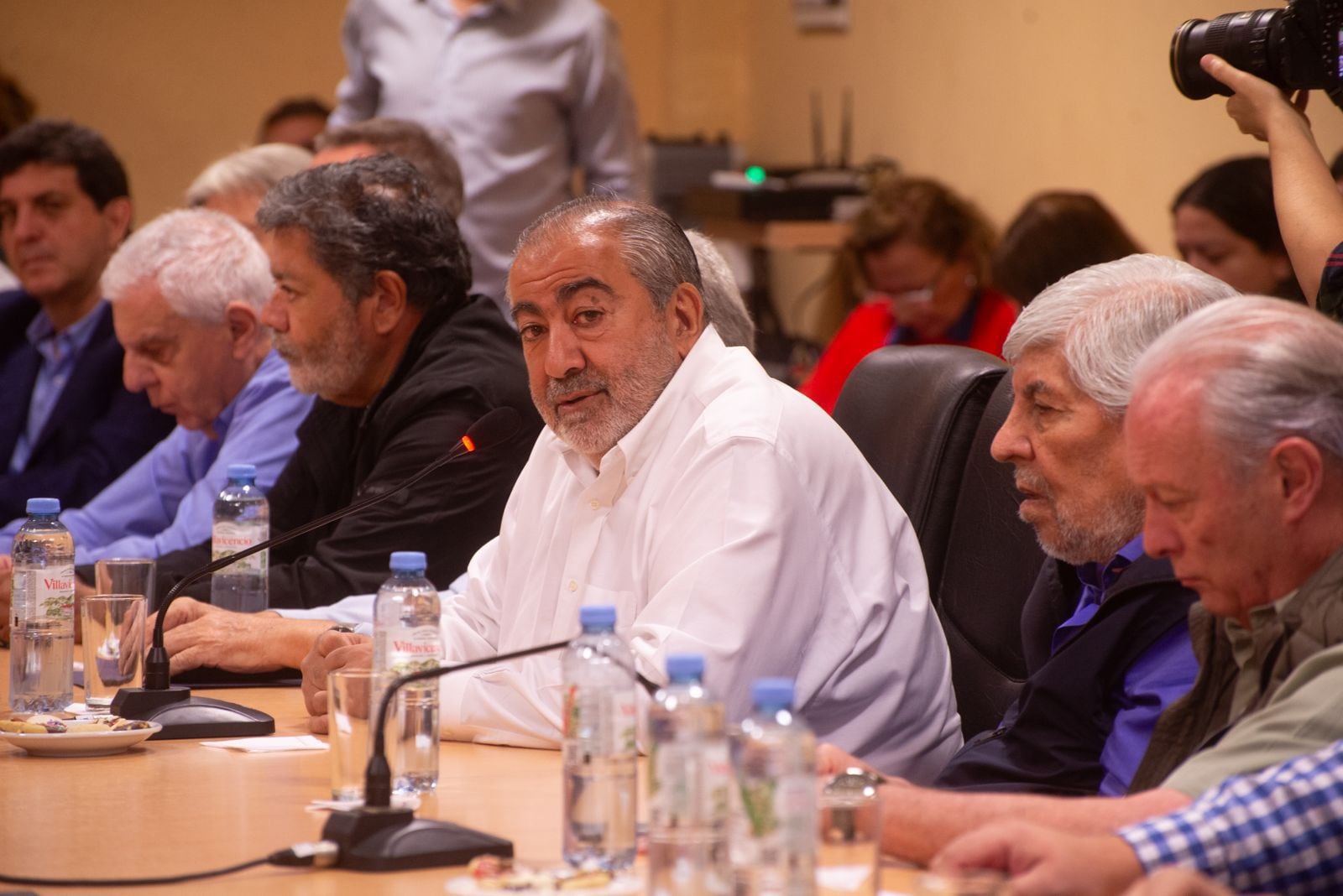 Héctor Daer en la reunión del consejo directivo de la CGT