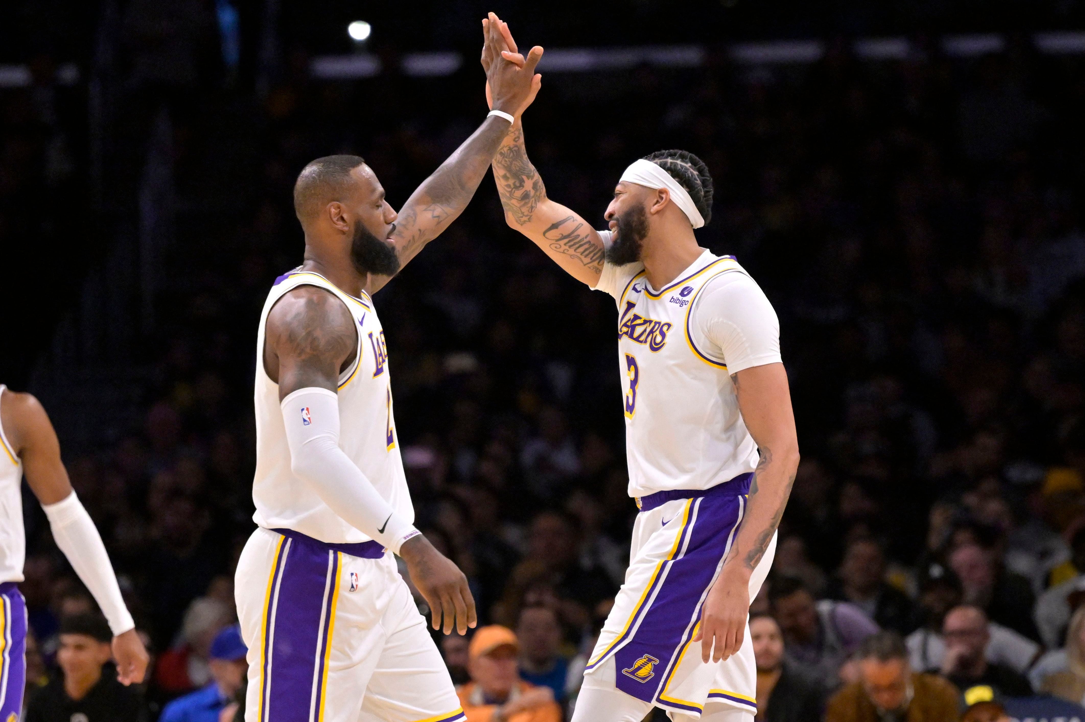 Anthony Davis y LeBron James, una dupla letal en Los Ángeles Lakers. Estarán juntos en París 2024 (Jayne Kamin-Oncea-USA TODAY Sports)