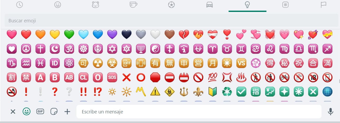 Los emojis de corazón son los más populares. (WhatsApp)