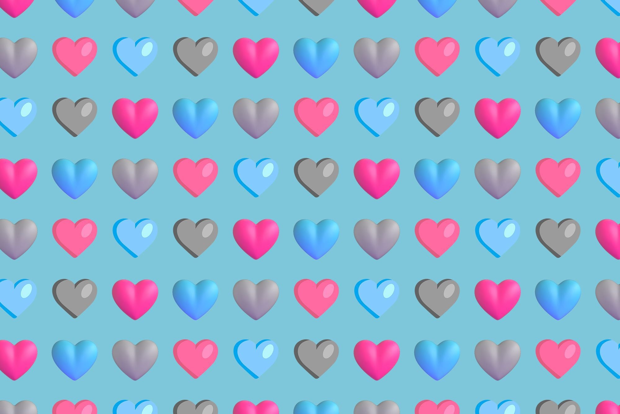 Con tantos colores, es complicado tener en cuenta el significado de los emojis de corazón. (Emojipedia)