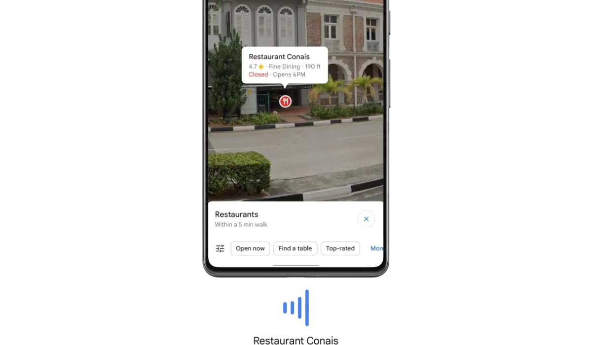 Descubra nuevos lugares con Lens en Maps, ahora más accesibles en Android. (Google)