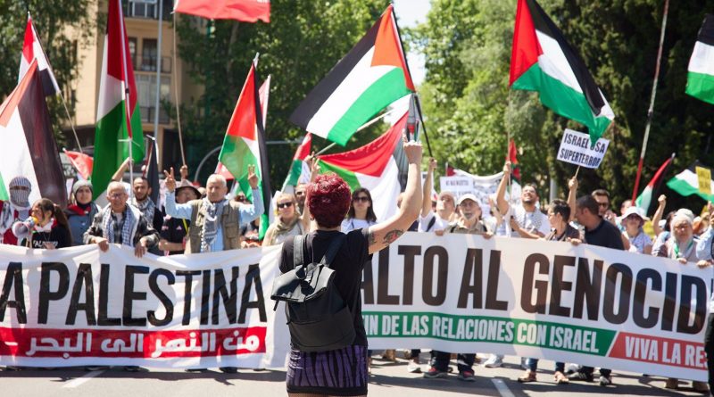 Unas 4.000 personas en Madrid piden al Gobierno romper relaciones con Israel y claman por el alto al fuego en Gaza